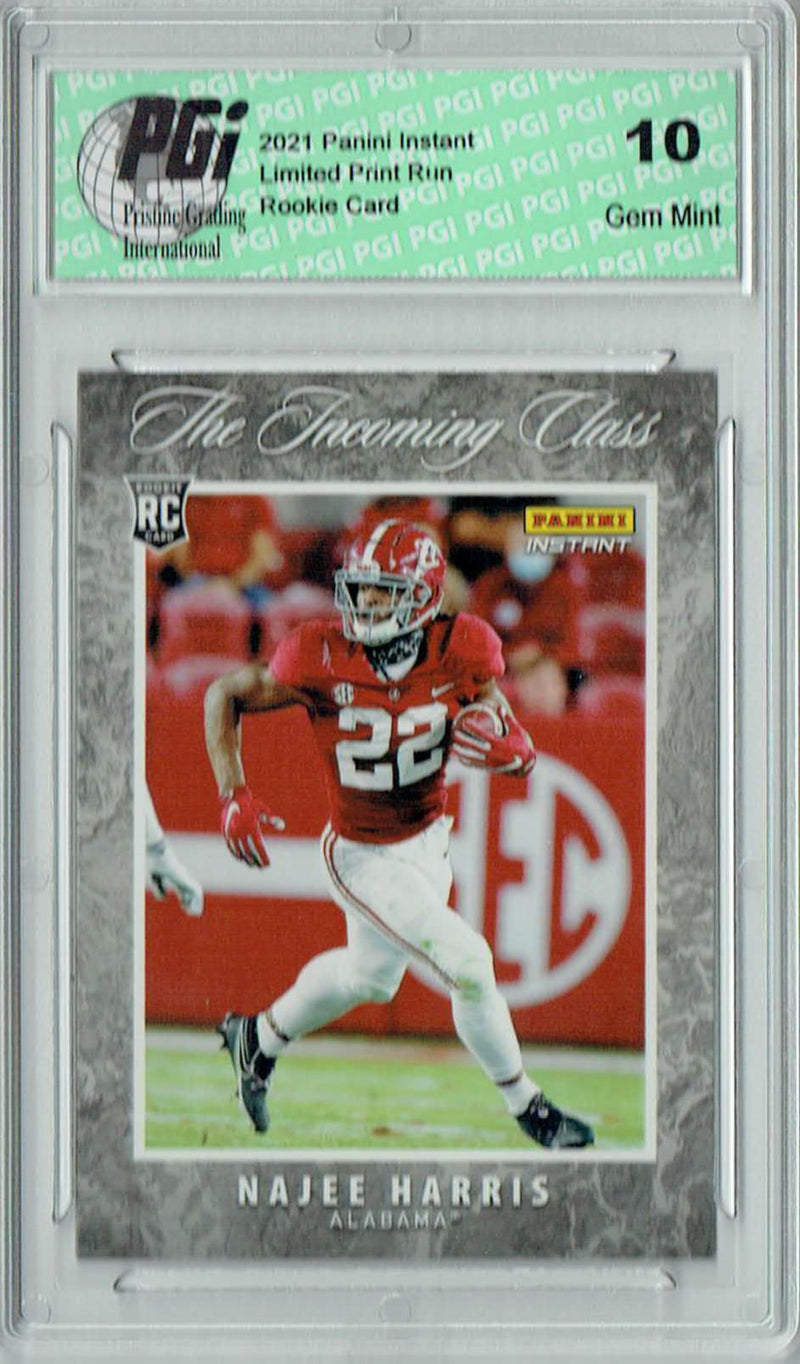 Najee Harris 2021 Panini Instant #IC-NH Incoming Class 1/2553 Rookie Card PGI 10