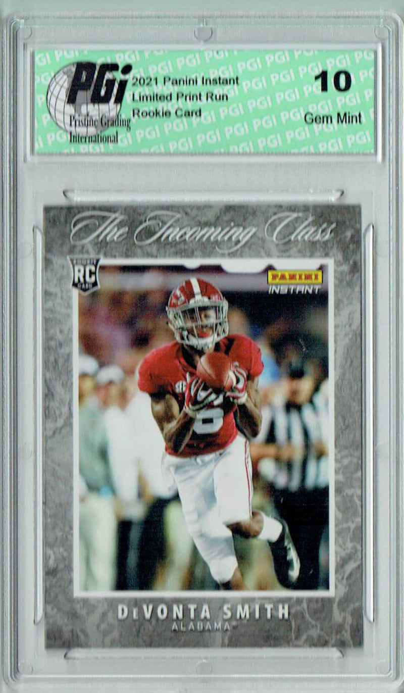 Devonta Smith 2021 Panini Instant #ICDS Incoming Class 1/2572 Rookie Card PGI 10
