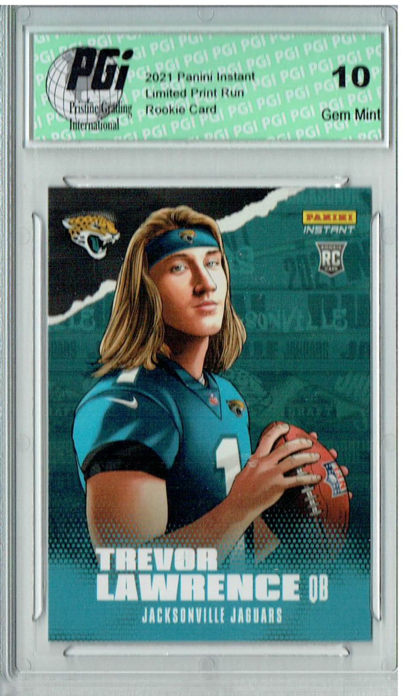 Trevor Lawrence 2021 Panini #IS-TL Illustration 1/13593 Rookie Card PGI 10