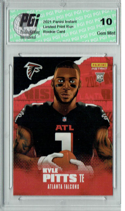 Kyle Pitts  2021 Panini Instant #IS-KP Illustration 1/4106 Rookie Card PGI 10