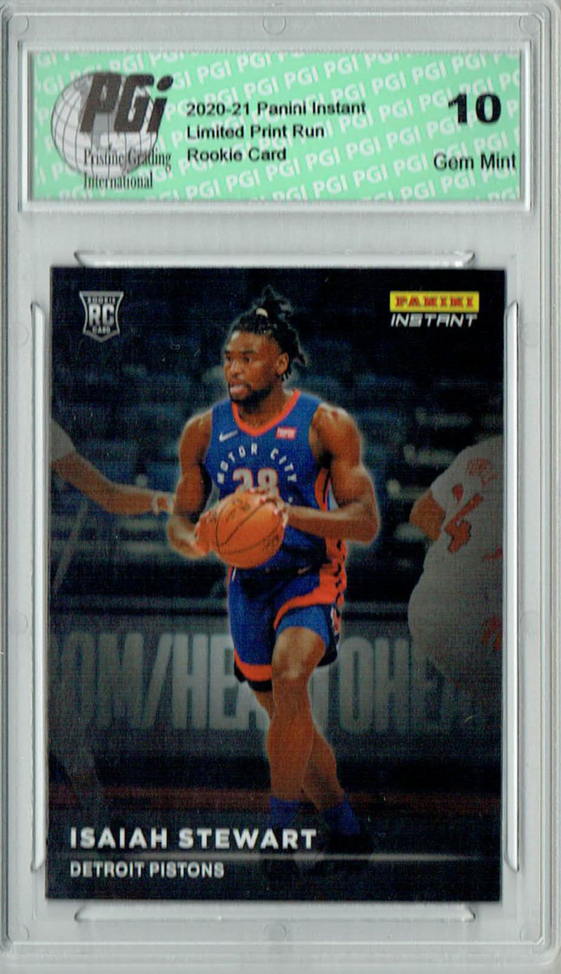 Isaiah Stewart 2020 Panini Instant #RS16 Spotlight 1/1397 Rookie Card PGI 10