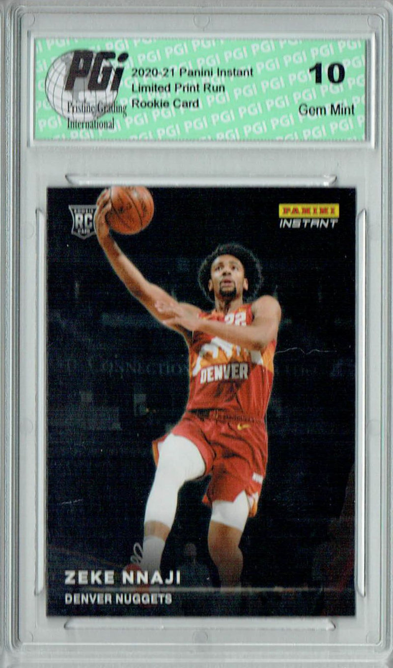 Zeke Nnaji 2020 Panini Instant #RS22 Spotlight 1/1397 Rookie Card PGI 10