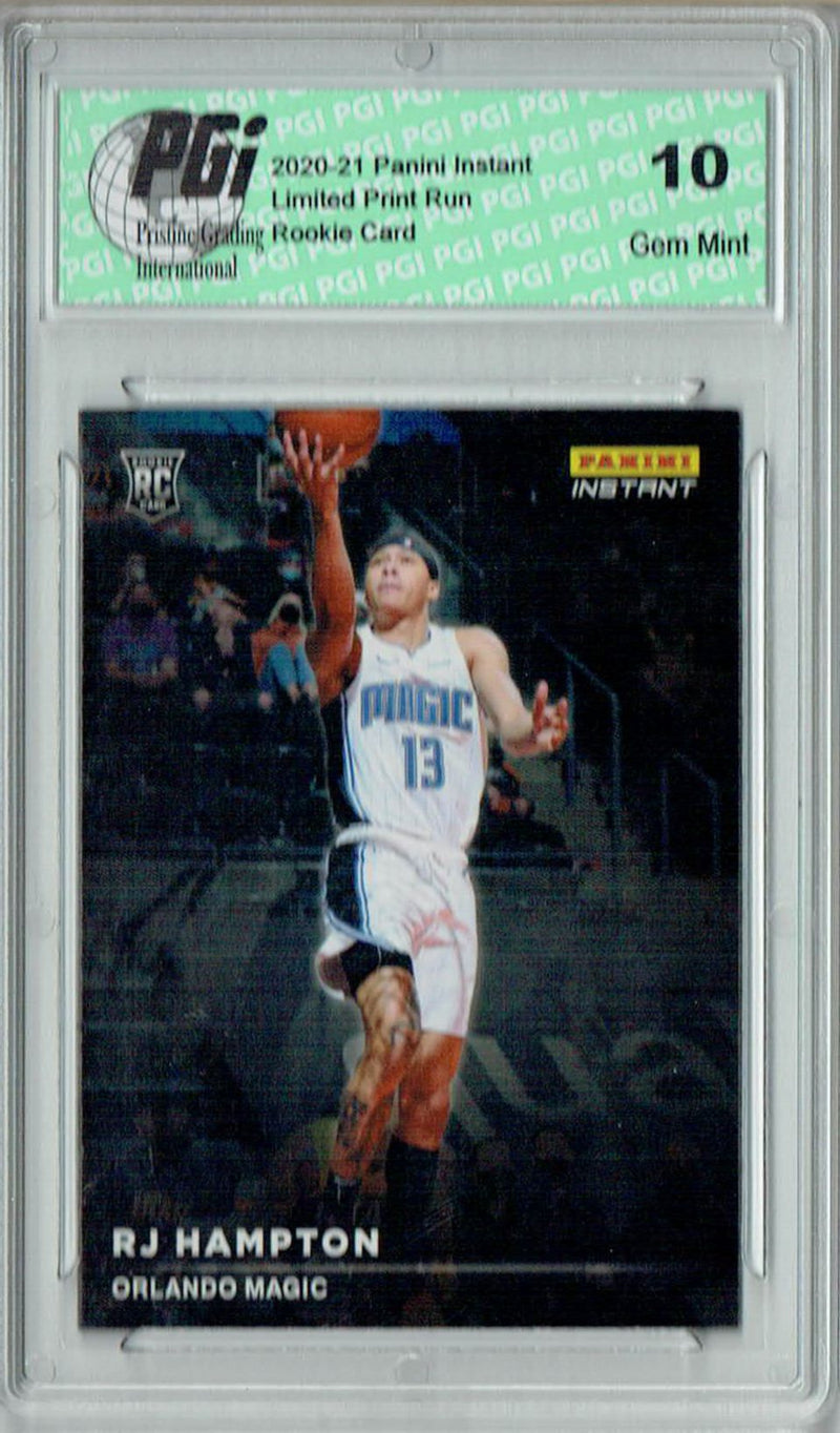 R.J. Hampton 2020 Panini Instant #RS23 Spotlight 1/1397 Rookie Card PGI 10