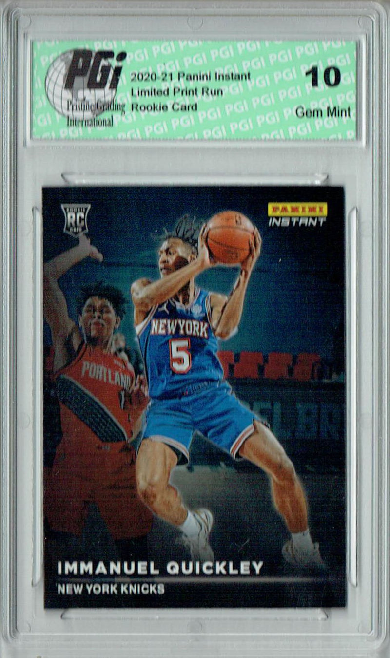 Immanuel Quickley 2020 Panini Instant #RS24 Spotlight 1/1397 Rookie Card PGI 10