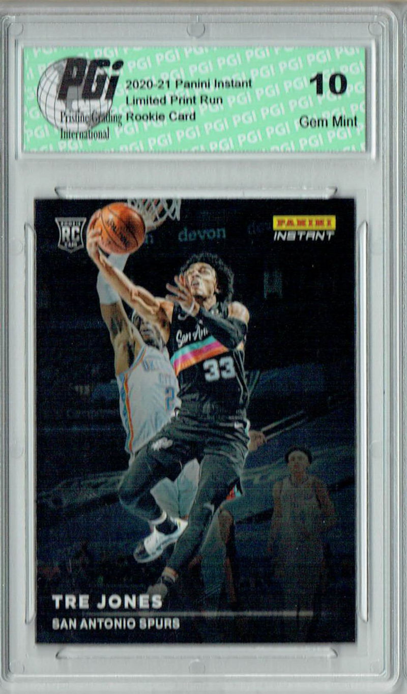 Tre Jones 2020 Panini Instant #RS33 Spotlight 1/1397 Rookie Card PGI 10