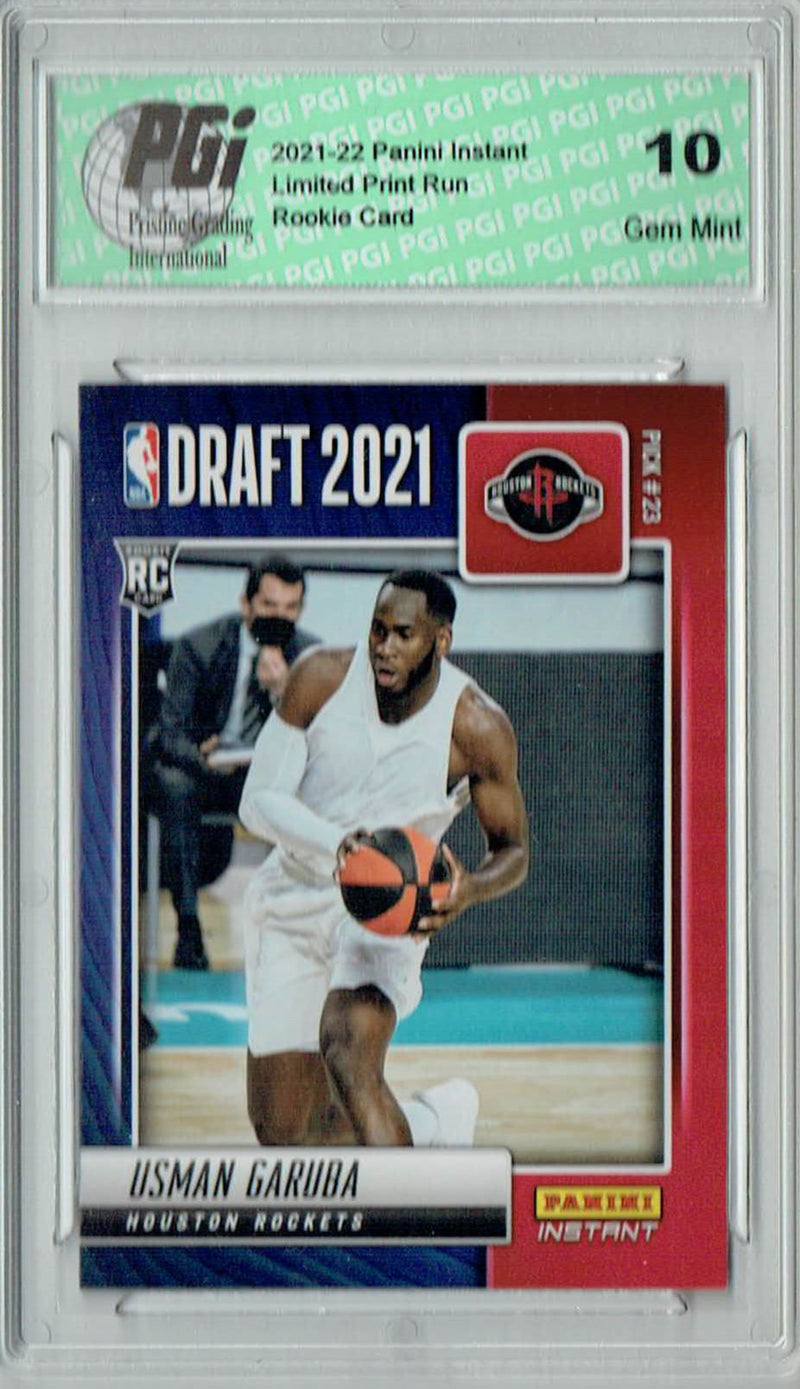 Usman Garuba 2021 Panini Instant #DN22 Draft Night 1 of 481 Rookie Card PGI 10