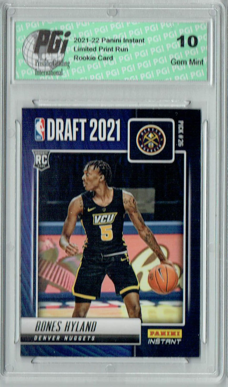Bones Hyland 2021 Panini Instant #DN24 Draft Night 1 of 516 Rookie Card PGI 10