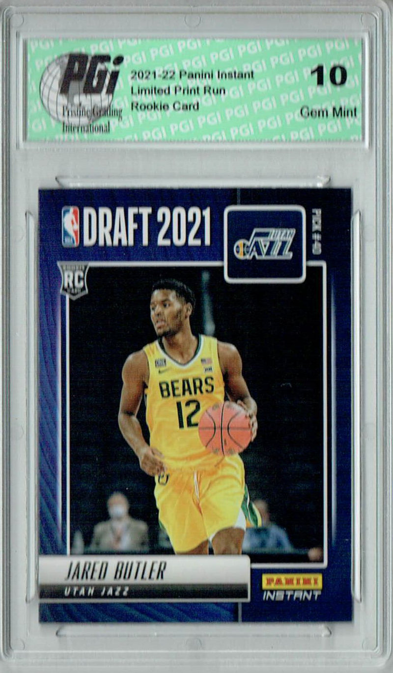 Jared Butler 2021 Panini Instant #DN31 Draft Night 1 of 495 Rookie Card PGI 10