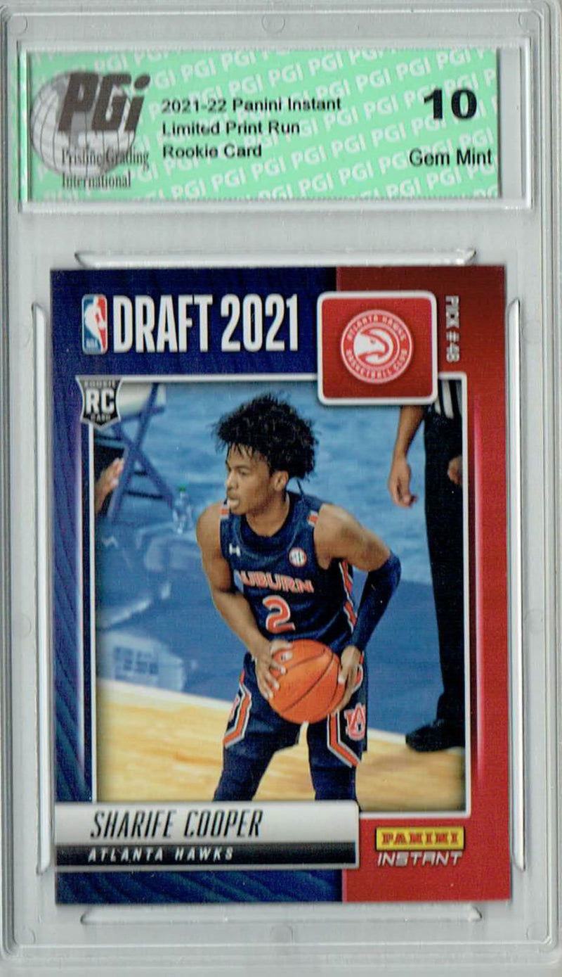 Sharife Cooper 2021 Panini Instant #DN32 Draft Night 1 of 480 Rookie Card PGI 10