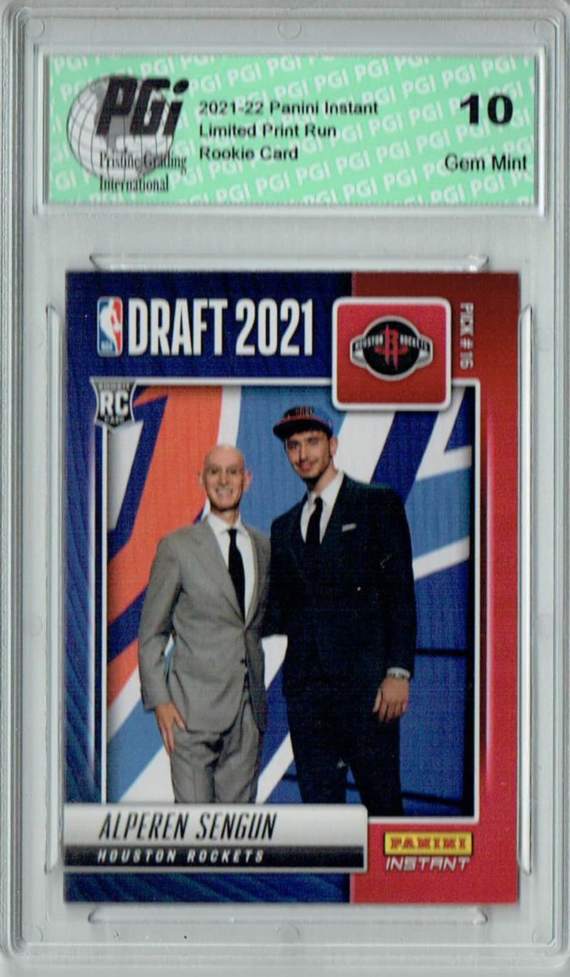 Alperen Sengun 2021 Panini Instant #DN15 Draft Night 1 of 541 Rookie Card PGI 10