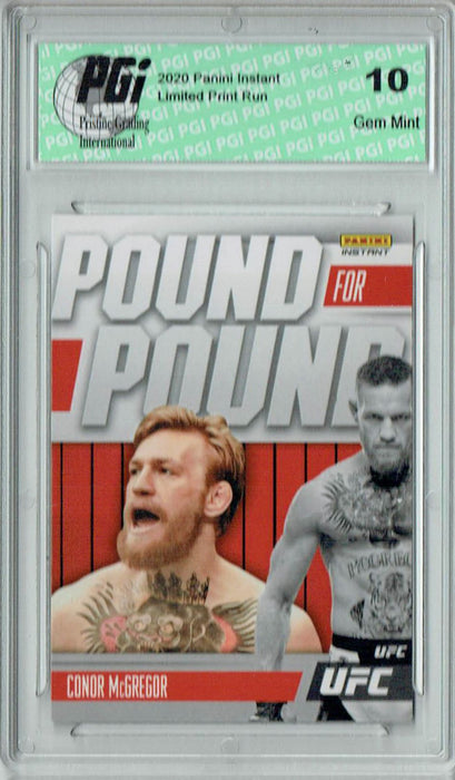 Conor McGregor 2021 Panini Instant PP5 Pound for Pound 1/541 Trading Card PGI 10