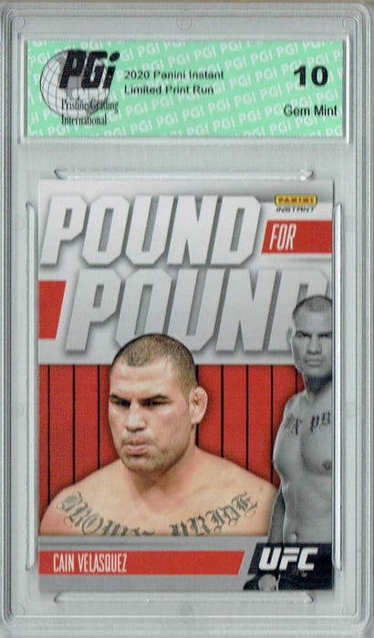 Cain Velasquez 2021 Panini Instant #PP3 Pound for Pound 1/541 Trading Card PGI 10