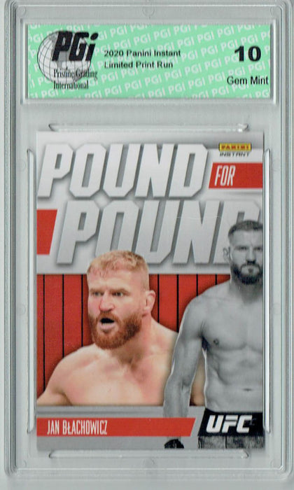 Jan Blachowicz 2021 Panini Instant #PP10 Pound for Pound 1/541, SP Card PGI 10