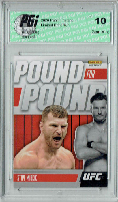 Stipe Miotic 2021 Panini Instant #PP16 Pound for Pound 1/541 Trading Card PGI 10