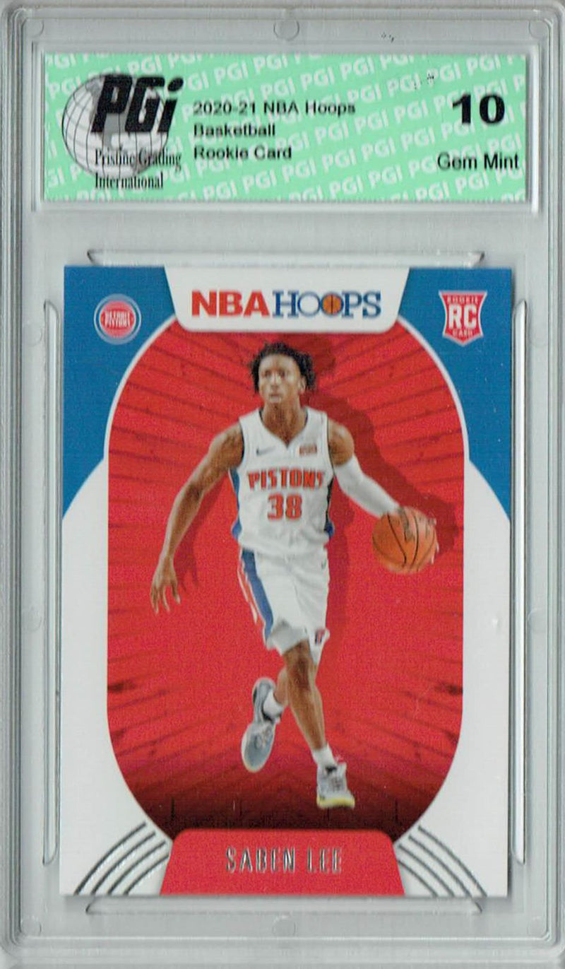 Saben Lee 2020 NBA Hoops #206 Gem Mint Rookie Card PGI 10