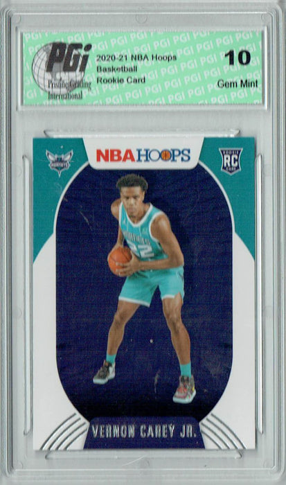 Vernon Carey Jr. 2020 NBA Hoops #214 Gem Mint Rookie Card PGI 10