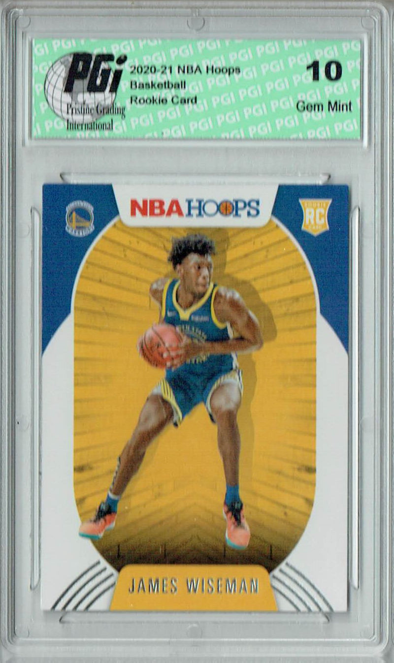 James Wiseman 2020 NBA Hoops #205 Gem Mint Rookie Card PGI 10