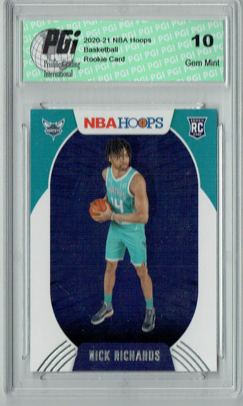 Nick Richards 2020 NBA Hoops #222 Gem Mint Rookie Card PGI 10