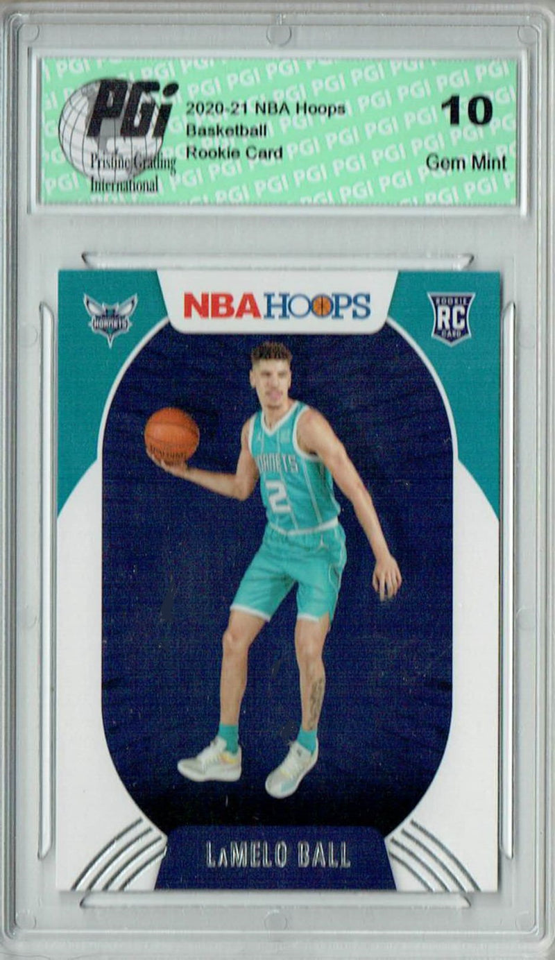 Lamelo Ball 2020 NBA Hoops #223 Gem Mint Rookie Card PGI 10