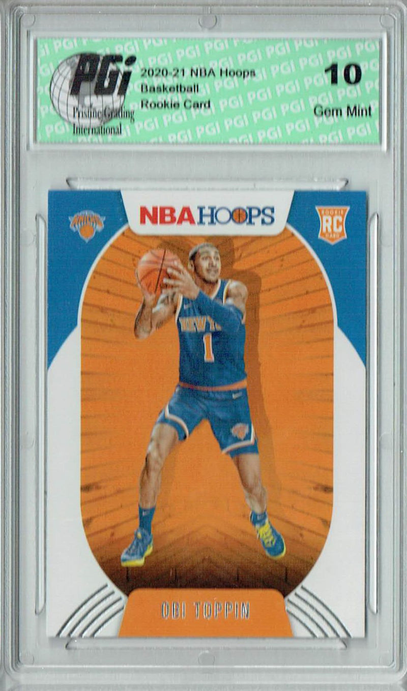 Obi Toppin 2020 NBA Hoops #226 Gem Mint Rookie Card PGI 10