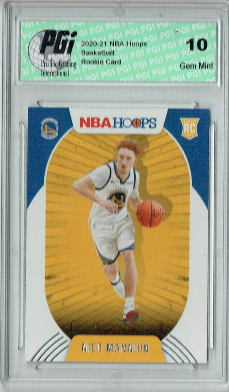 Nico Mannion 2020 NBA Hoops #248 Gem Mint Rookie Card PGI 10