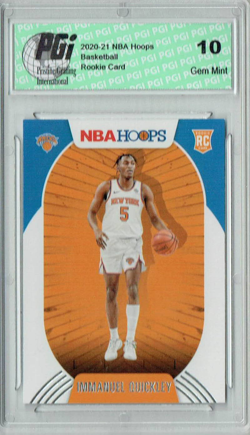 Immanuel Quickley 2020 NBA Hoops #249 Gem Mint Rookie Card PGI 10