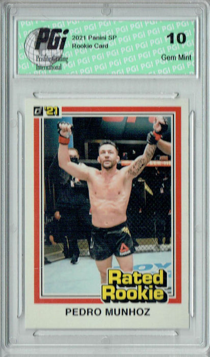 Pedro Munhoz 2021 Panini Instant #RR30 UFC Rated Rookie Card 1/1320 PGI 10