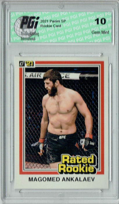 Magomed Ankalaev 2021 Panini Instant #RR21 UFC Rated Rookie Card 1/1320 PGI 10