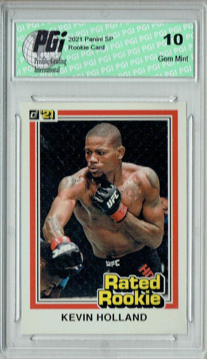 Kevin Holland 2021 Panini Instant #RR17 UFC Rated Rookie Card 1/1320 PGI 10