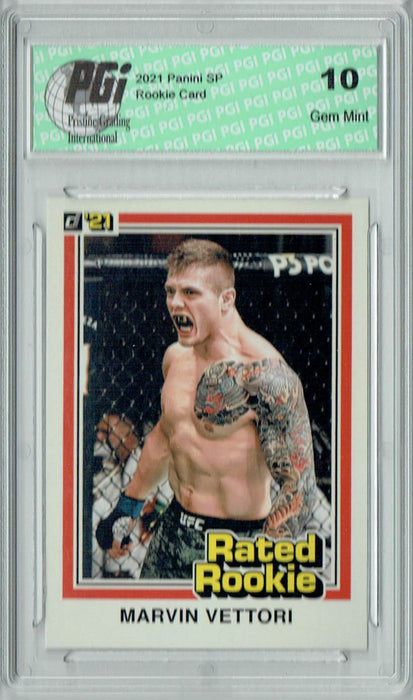 Marvin Vettori 2021 Panini Instant #RR23 UFC Rated Rookie Card 1/1320 PGI 10