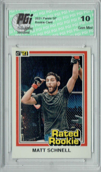 Matt Schnell 2021 Panini Instant #RR24 UFC Rated Rookie Card 1/1320 PGI 10