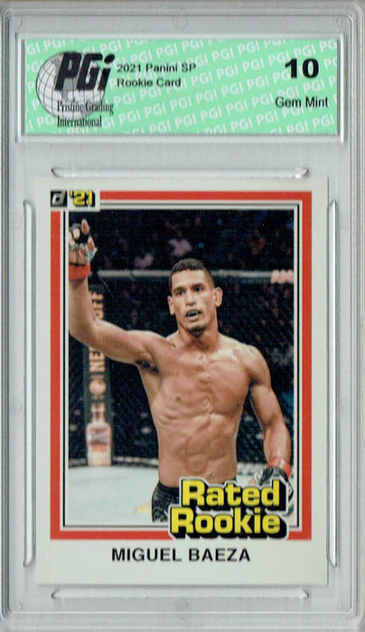 Miguel Baeza 2021 Panini Instant #RR27 UFC Rated Rookie Card 1/1320 PGI 10