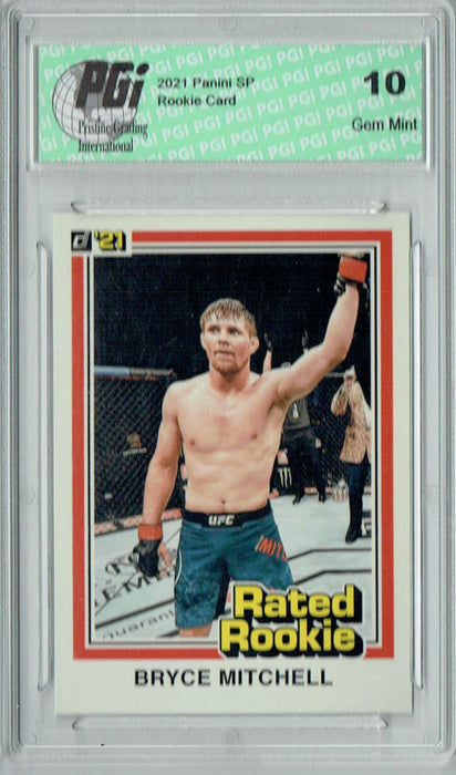 Bryce Mitchell 2021 Panini Instant #RR6 UFC Rated Rookie Card 1/1320 PGI 10
