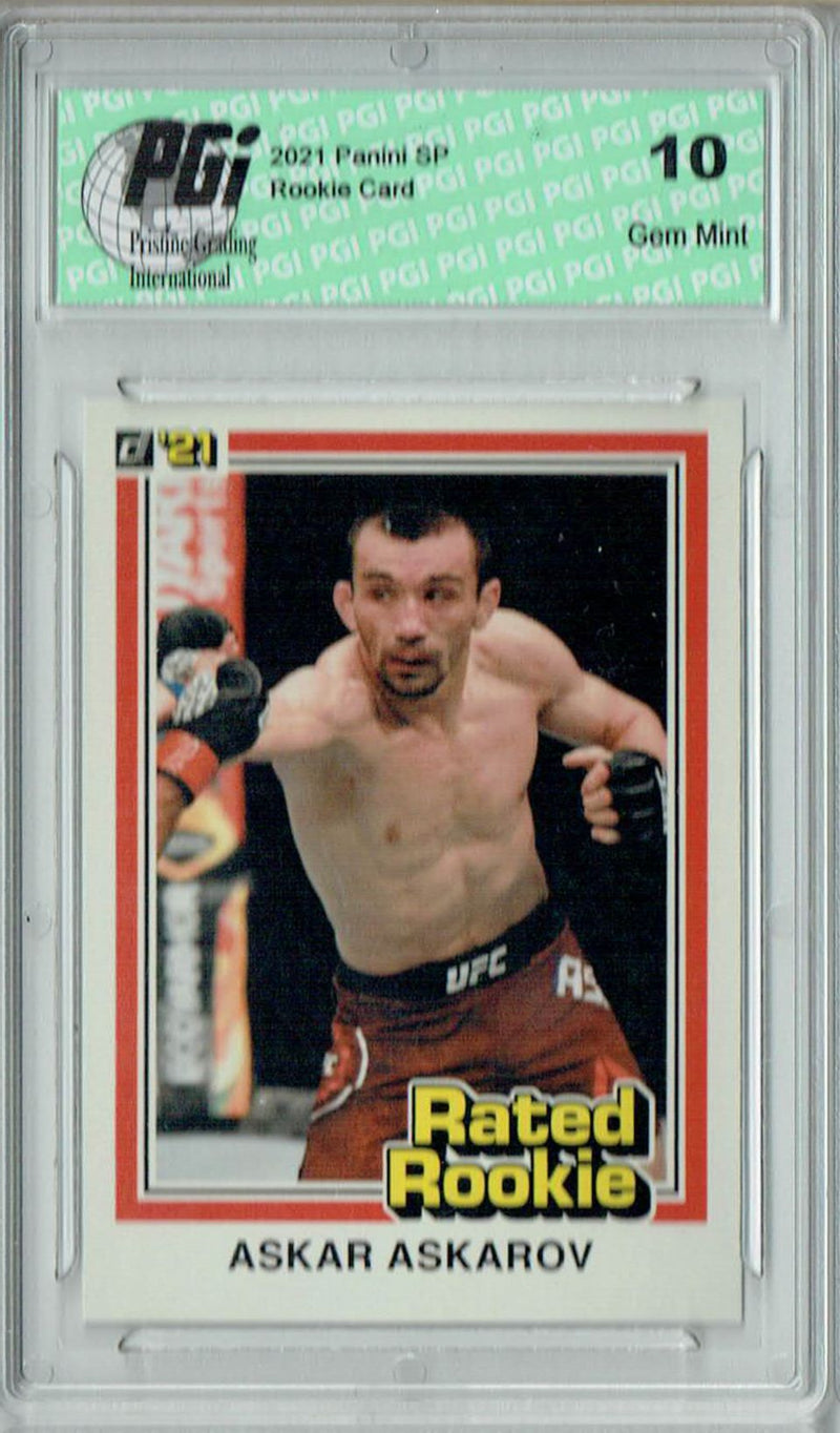 Askar Askarov 2021 Panini Instant #RR1 UFC Rated Rookie Card 1/1320 PGI 10