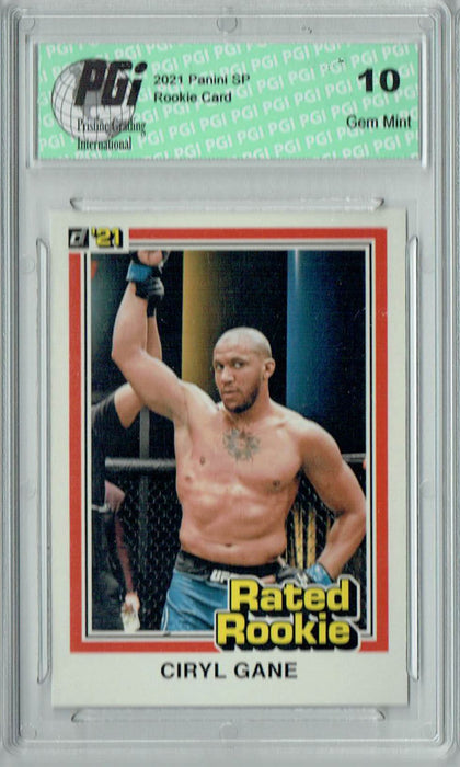 Ciryl Gane 2021 Panini Instant #RR7 UFC Rated Rookie Card 1/1320 PGI 10