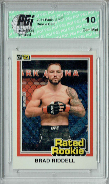 Brad Riddell 2021 Panini Instant #RR2 UFC Rated Rookie Card 1/1320 PGI 10