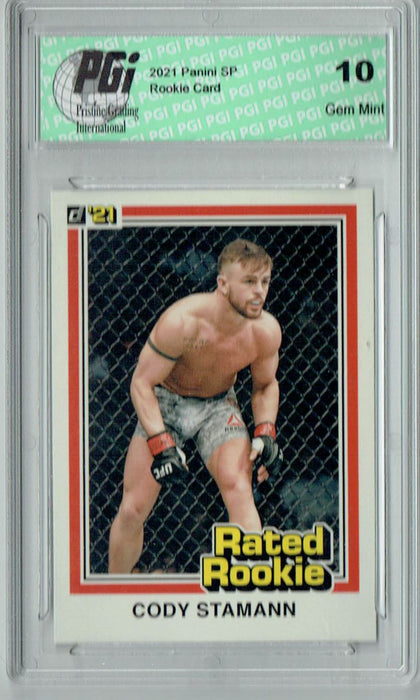 Cody Stamann 2021 Panini Instant #RR8 UFC Rated Rookie Card 1/1320 PGI 10
