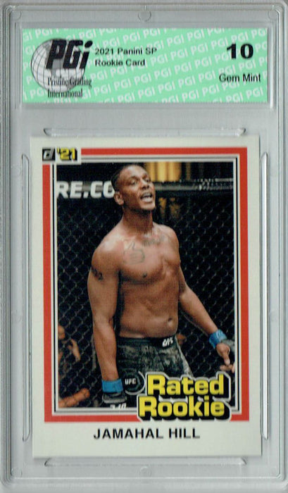 Jamahal Hill 2021 Panini Instant #RR13 UFC Rated Rookie Card 1/1320 PGI 10