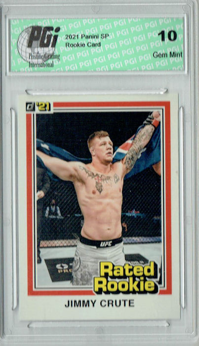 Jimmy Crute 2021 Panini Instant #RR14 UFC Rated Rookie Card 1/1320 PGI 10