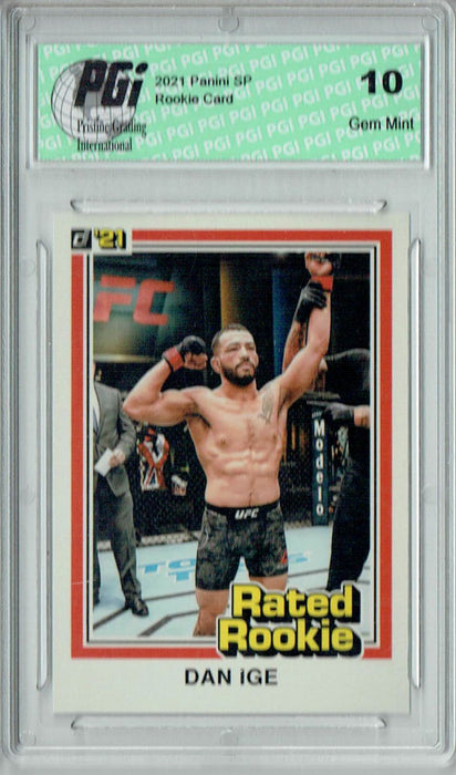 Dan Ige 2021 Panini Instant #RR10 UFC Rated Rookie Card 1/1320 PGI 10