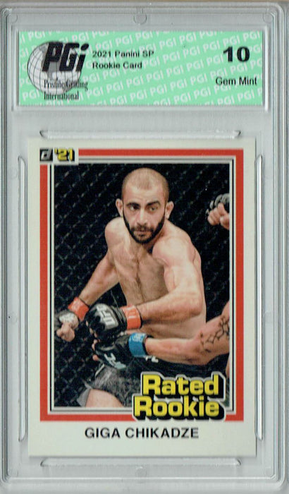 Giga Chikadze 2021 Panini Instant #RR11 UFC Rated Rookie Card 1/1320 PGI 10