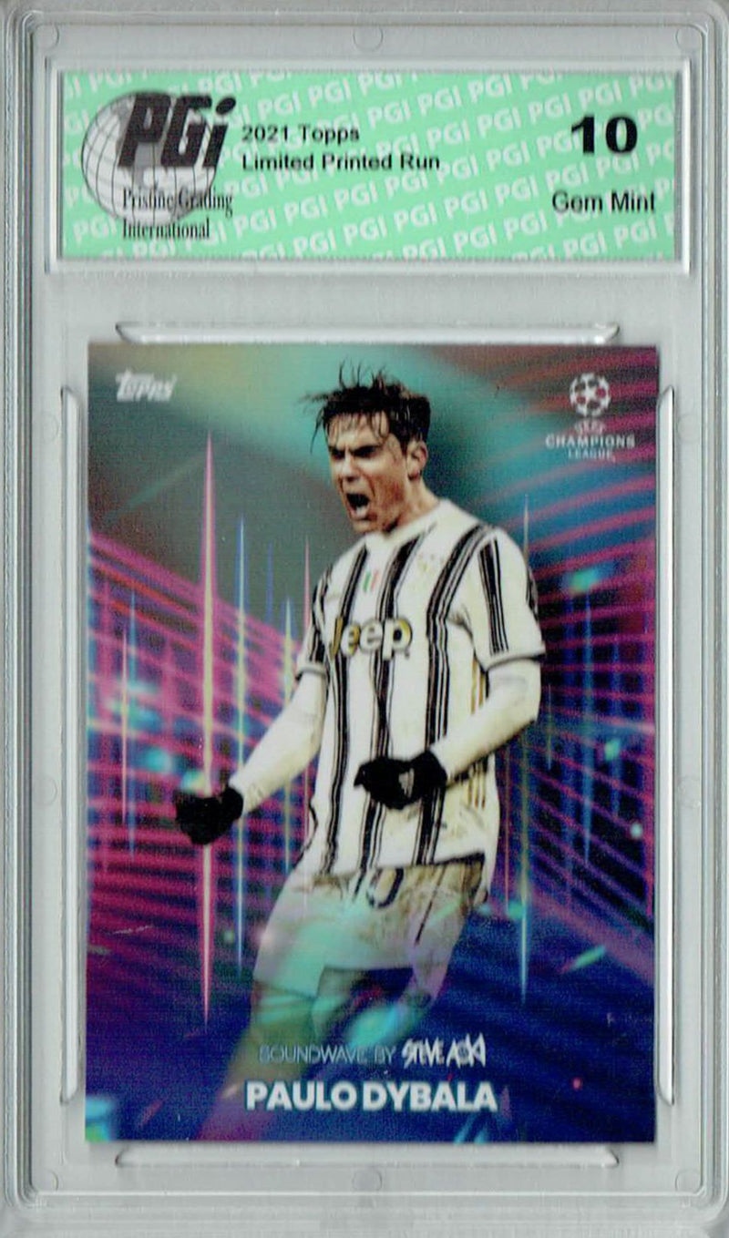 Paulo Dybala 2021 Topps Aoki's Football Festival Rare Trading Card PGI 10