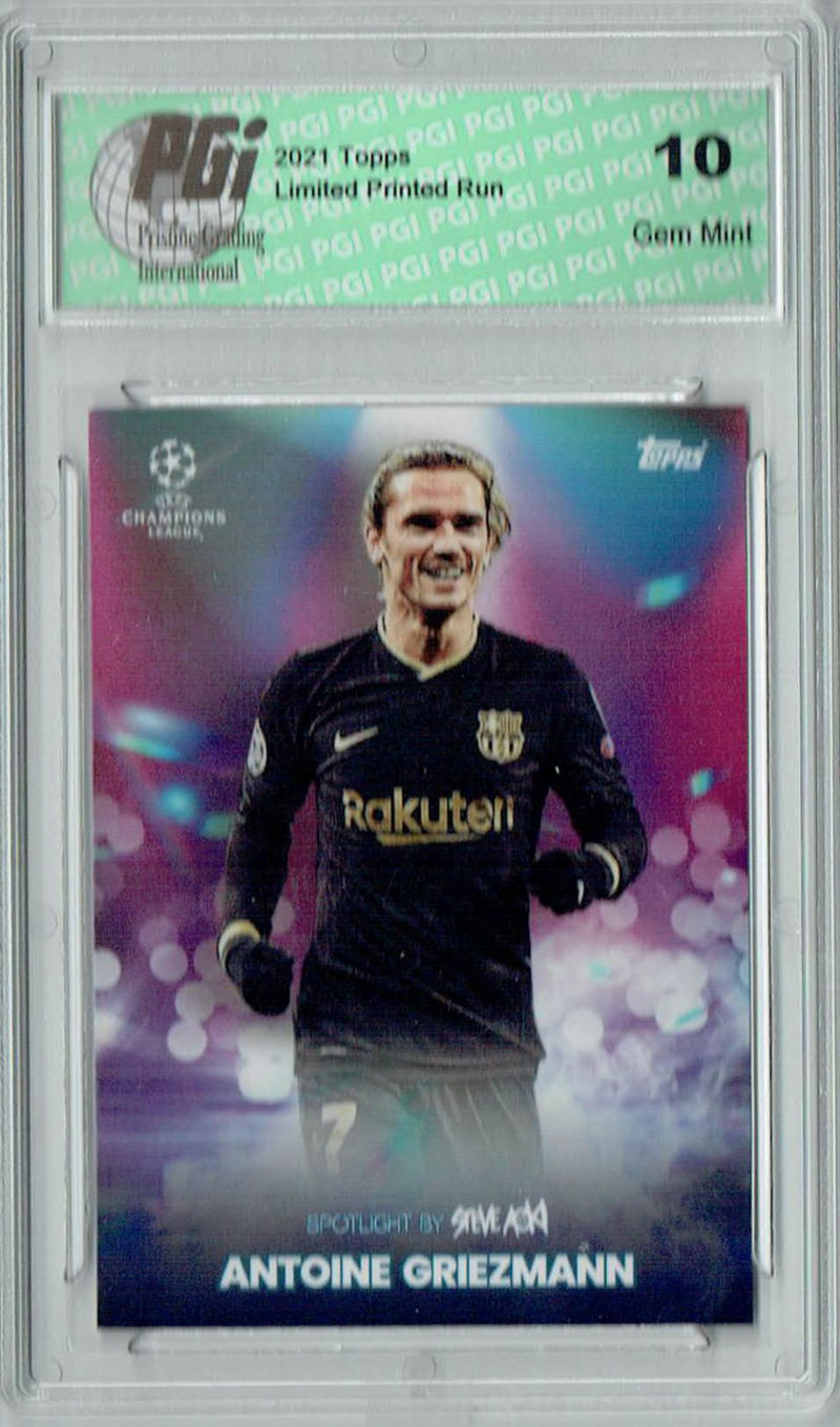 Antoine Griezmann 2021 Topps Aoki's Football Festival Rare Trading Card PGI 10