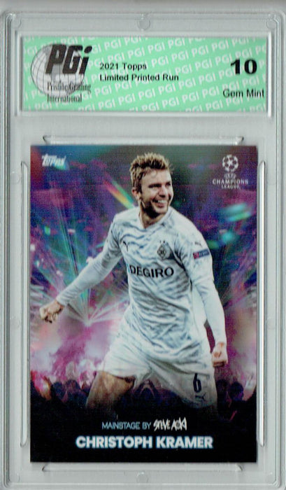 Christoph Kramer 2021 Topps Aoki's Football Festival Rare Trading Card PGI 10