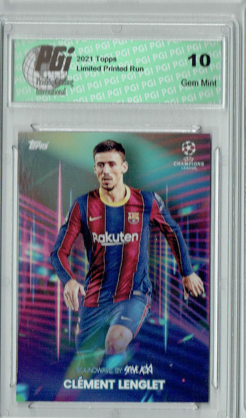 Sergino Dest 2021 Topps Aoki's Football Festival Rare Trading Card PGI 10