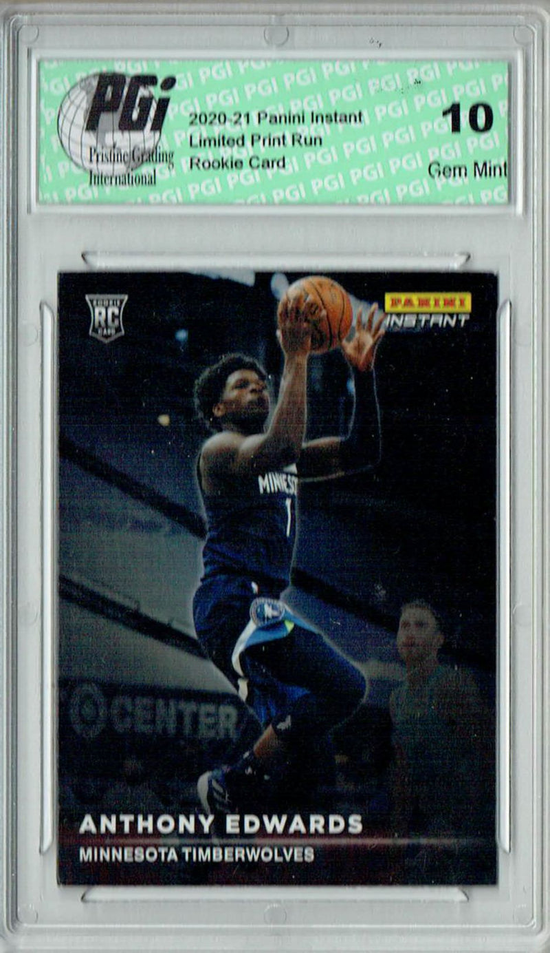 Anthony Edwards 2020 Panini Instant #RS1 Spotlight 1/1397 Rookie Card PGI 10