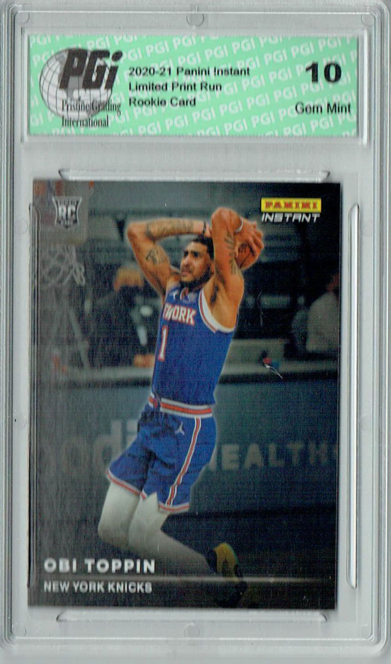 Obi Toppin 2020 Panini Instant #RS8 Spotlight 1/1397 Rookie Card PGI 10
