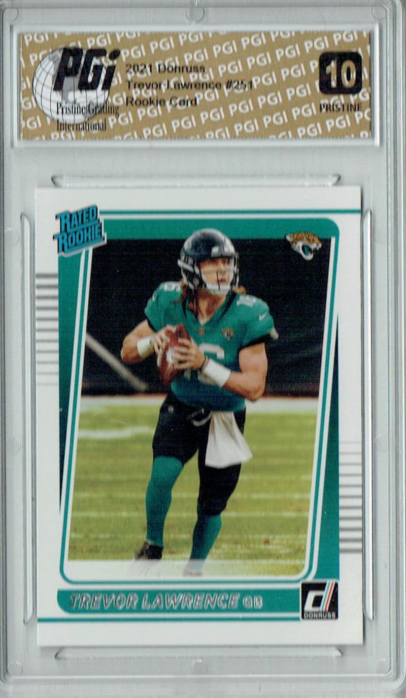 Trevor Lawrence 2021 Donruss #251 PRISTINE Rookie Card PGI 10