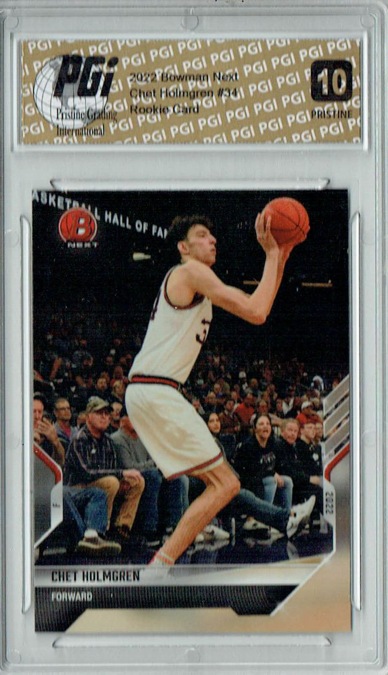 Chet Holmgren 2022 Bowman Next #34 PRISTINE Rookie Card PGI 10