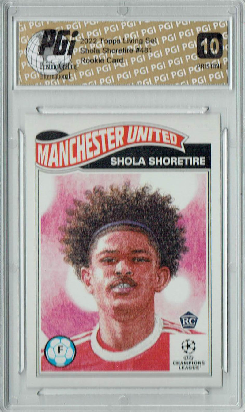 Shola Shoretire 2022 Topps Living Set #481 PRISTINE Rookie Card PGI 10